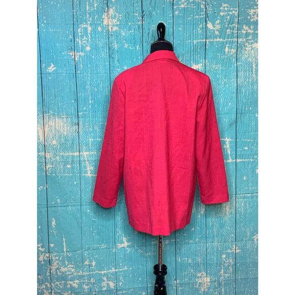 Cadi Sport vintage pink one button blazer size 14 - Picture 2 of 6